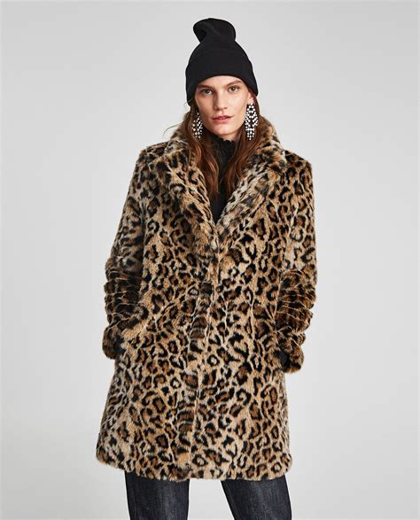 long animal print coat|zara leopard print coat.